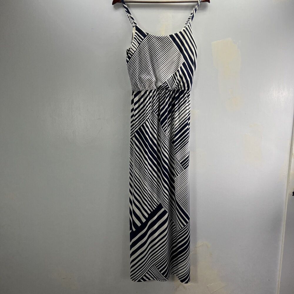 BCX Women's Size S Striped Sleeveless Maxi Dress